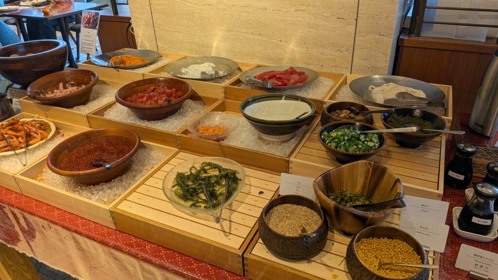 海鮮丼コーナーです。