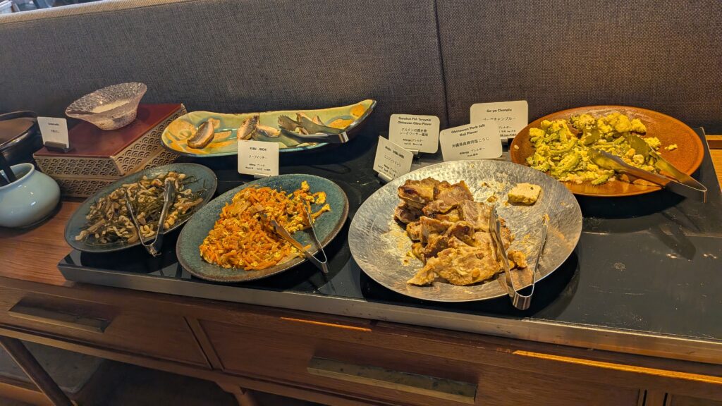 沖縄料理コーナーです。